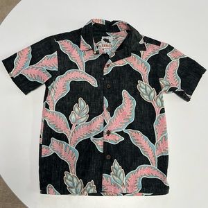 Kahala Boys Aloha Hawaii Shirt Short Sleeve Button Down Size 6-7 Small EUC